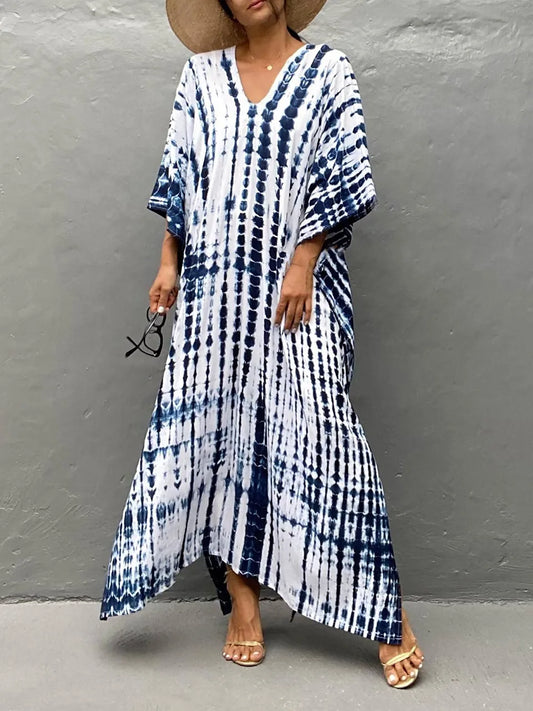 2024 Women's Casual Plus Size Maxi Kimono for Summer Wear