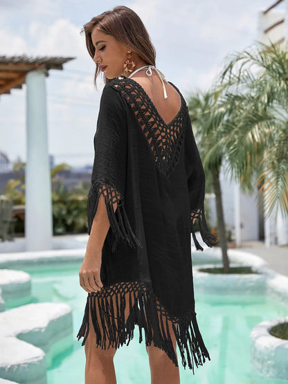 Lace Sheer Beach Dress Kimono for Summer Swimwear