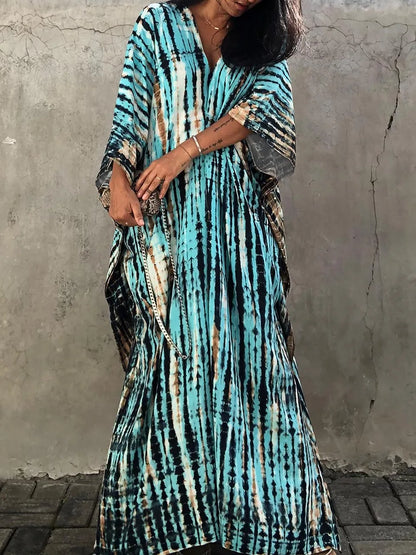 2024 Women's Casual Plus Size Maxi Kimono for Summer Wear