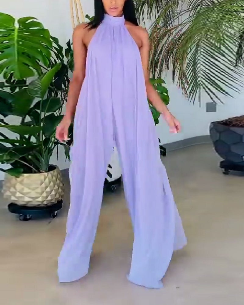 Loose Wide-Leg Pants Maternity Jumpsuit