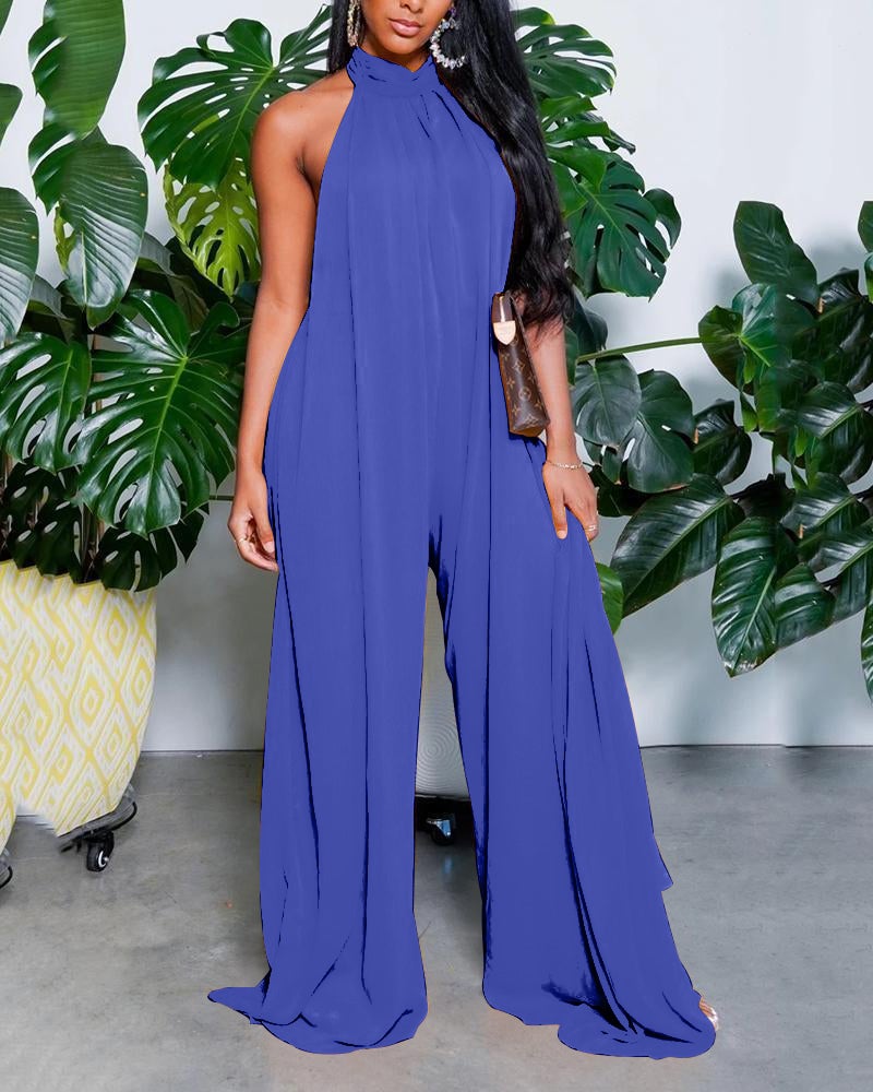 Loose Wide-Leg Pants Maternity Jumpsuit