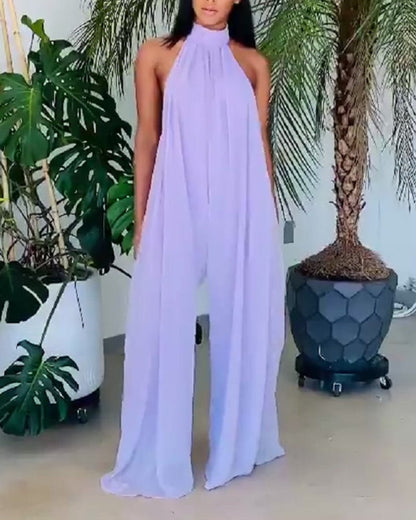 Loose Wide-Leg Pants Maternity Jumpsuit