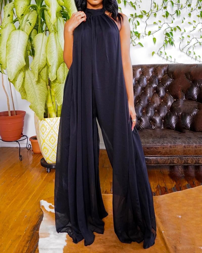 Loose Wide-Leg Pants Maternity Jumpsuit