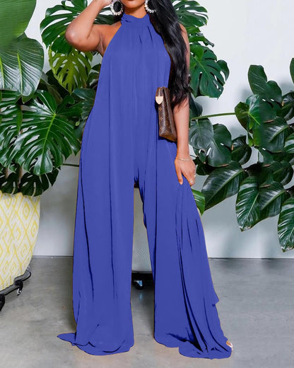 Loose Wide-Leg Pants Maternity Jumpsuit