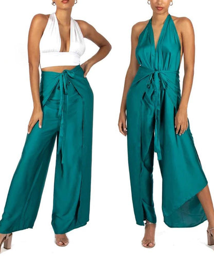 Sexy and Versatile Solid Color Jumpsuit