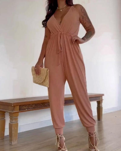 Sexy Sling Waist Tight Jumpsuit