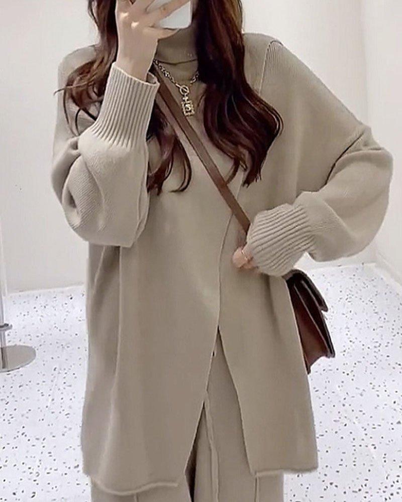 Autumn and winter fashion and leisure two-piece set