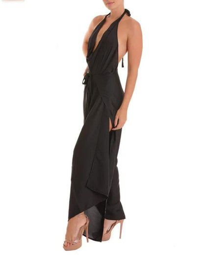 Sexy and Versatile Solid Color Jumpsuit