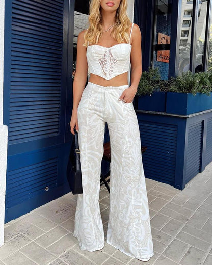 Sexy Camisole & Pants Two-Piece Set