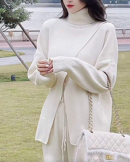 Autumn and winter fashion and leisure two-piece set