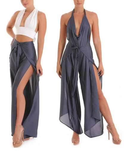 Sexy and Versatile Solid Color Jumpsuit